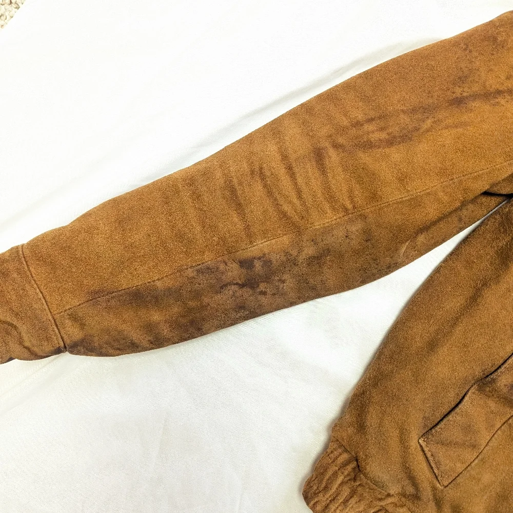 Tarleton 70s Vintage Leather Quilted Coat DAMAGE READ Western Streetwear Work